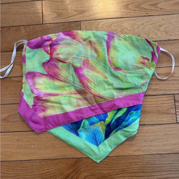 Retrofete Floral Multicolor tube top - Picture 1 of 3